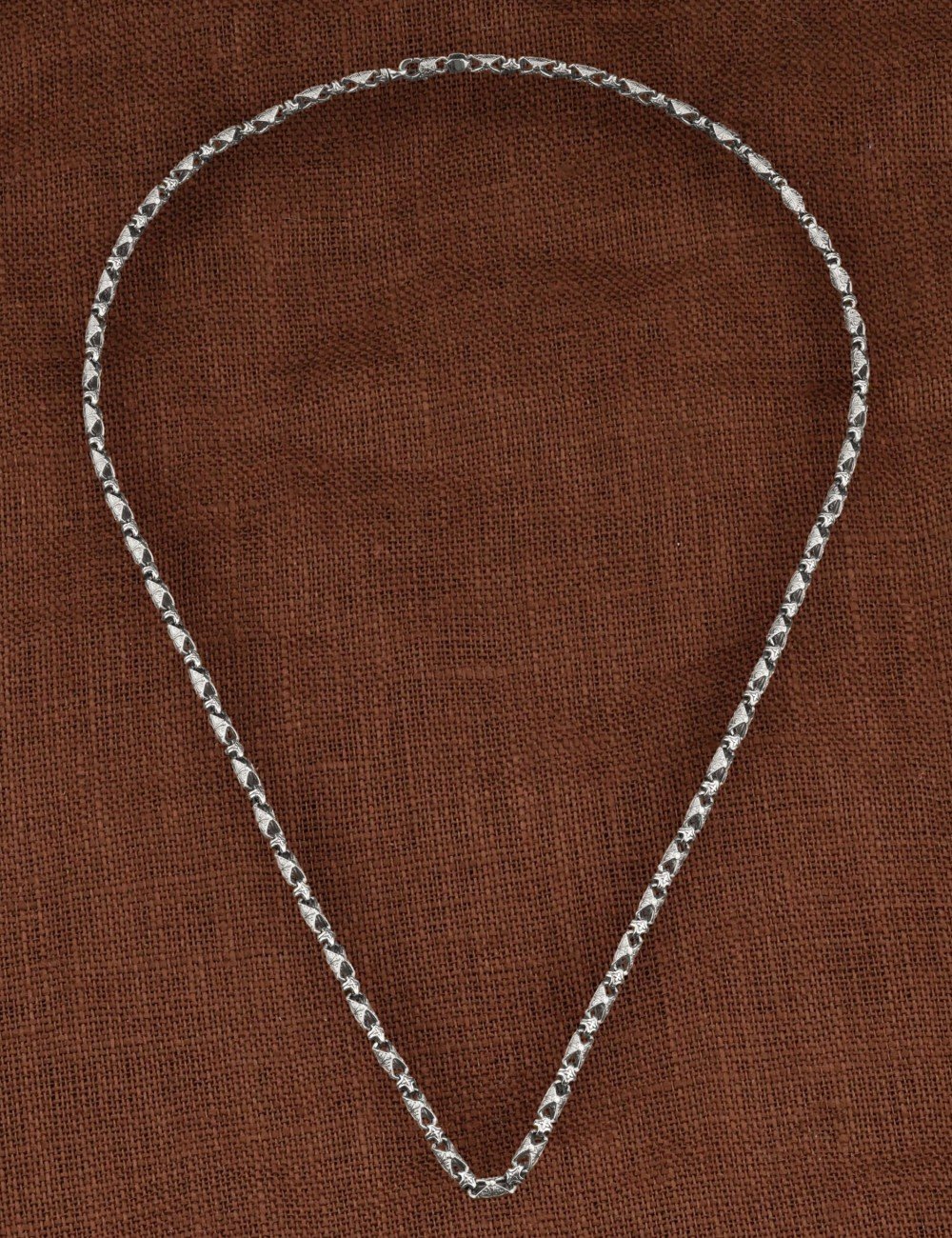 Цепь из белого золота