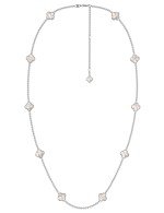 Колье из белого золота c перламутром