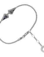 Браслет из белого золота c лазуритом и перламутром