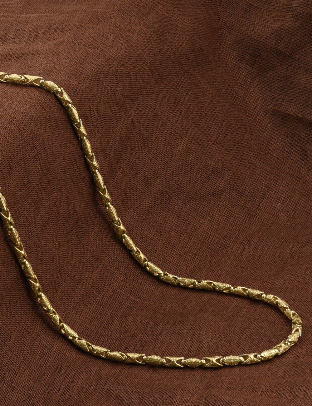 Цепь из лимонного золота