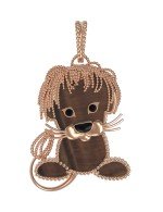 Подвеска из золота c эмалью и тигровым глазом