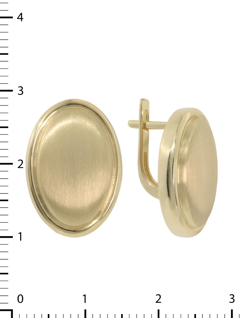 Серьги из лимонного золота