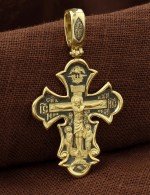 Крест из лимонного золота