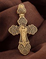 Крест из лимонного золота