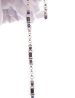 Браслет из белого золота c ониксом и лазуритом