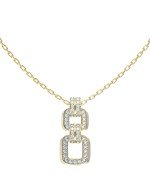 Колье из лимонного золота c бриллиантами