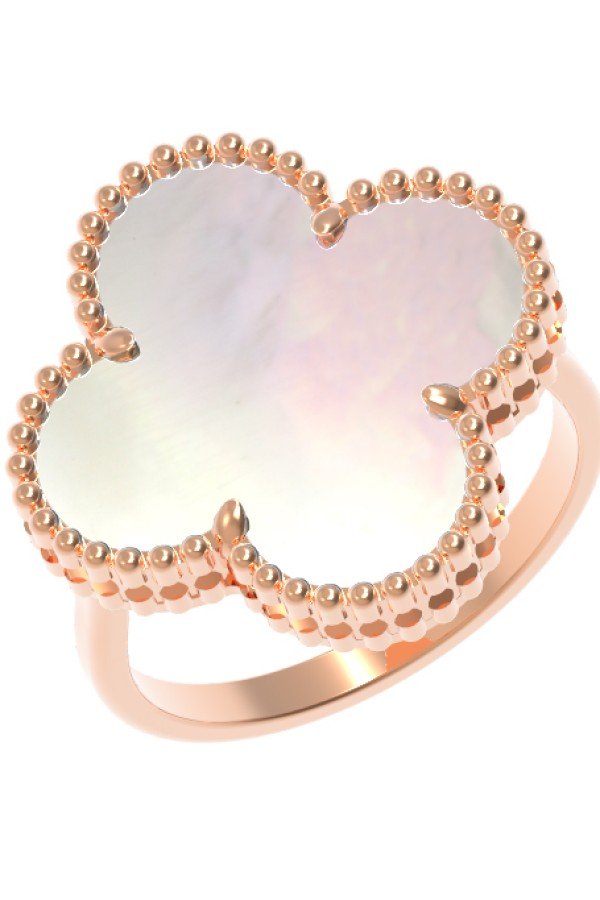 Кольцо из золота c перламутром