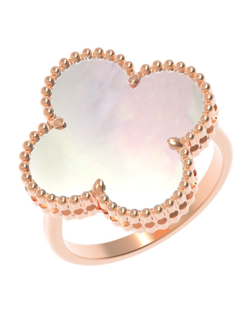 Кольцо из золота c перламутром