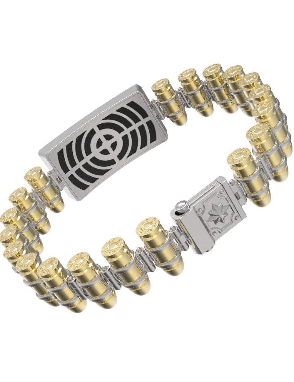 Браслет из лимонного золота c ониксом