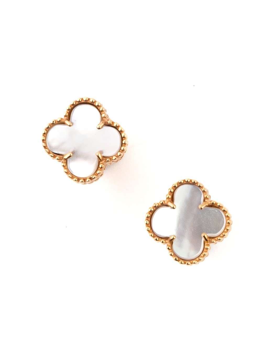 Серьги из золота c перламутром