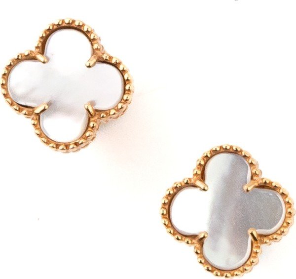 Серьги из золота c перламутром