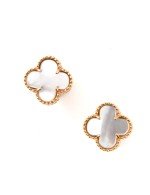 Серьги из золота c перламутром