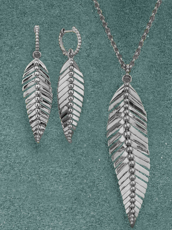 Серьги из белого золота 585 пробы