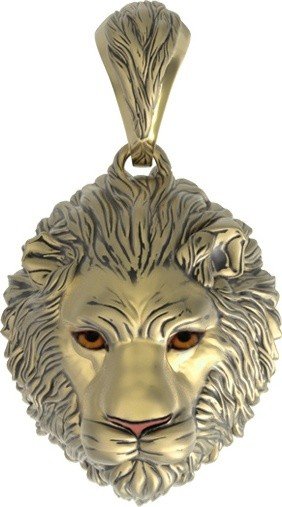 Подвеска из лимонного золота c эмалью