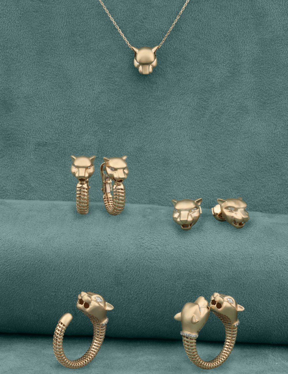 Серьги из золота c бриллиантами