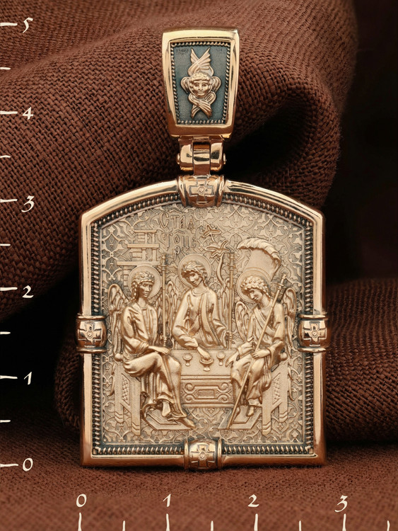 Нательная икона из красного золота 585 пробы