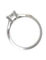 Кольцо из белого золота c бриллиантами