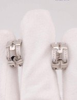 Серьги из белого золота 585 пробы c бриллиантами