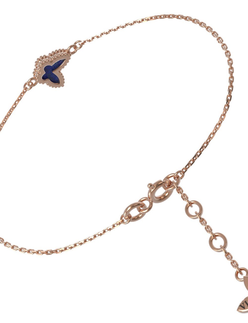 Браслет из золота c лазуритом