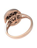 Кольцо из золота c бриллиантами и ониксом