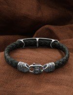 Браслет из белого золота c шнурком