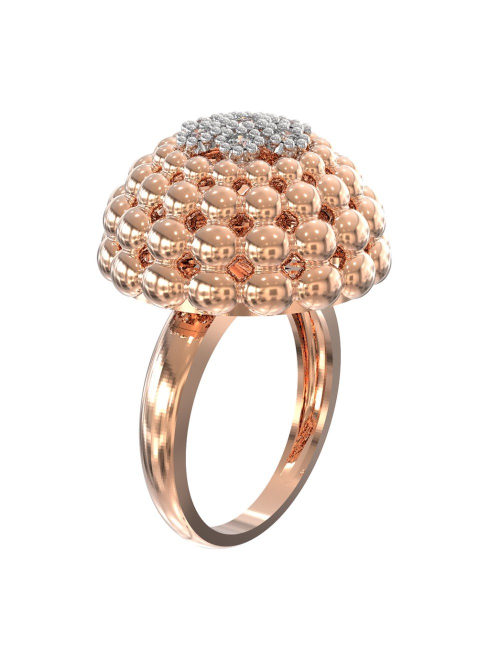 Кольцо из золота c бриллиантами