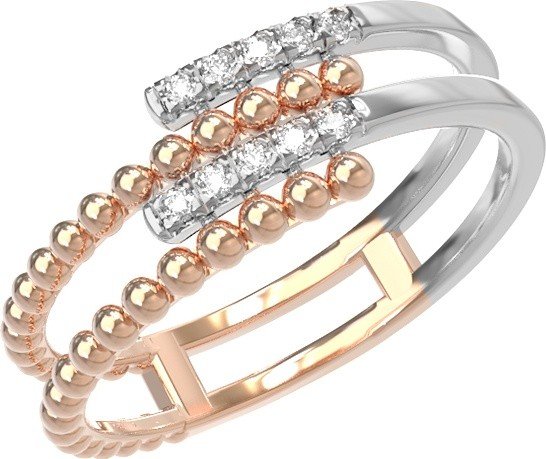 Кольцо из золота c бриллиантами