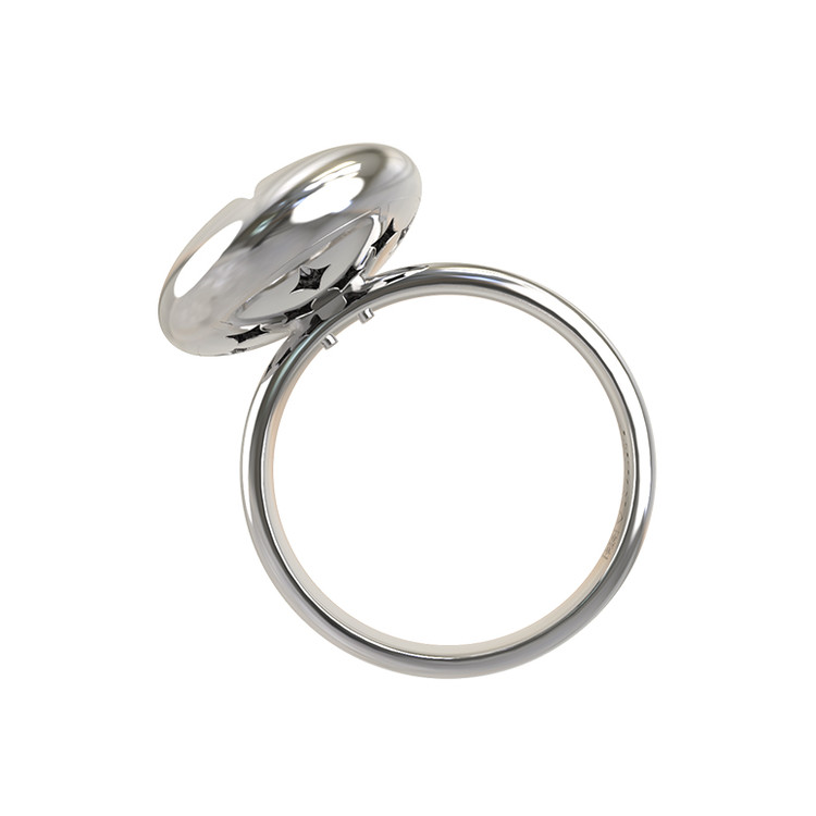 Кольцо из белого золота 585 пробы c бриллиантами