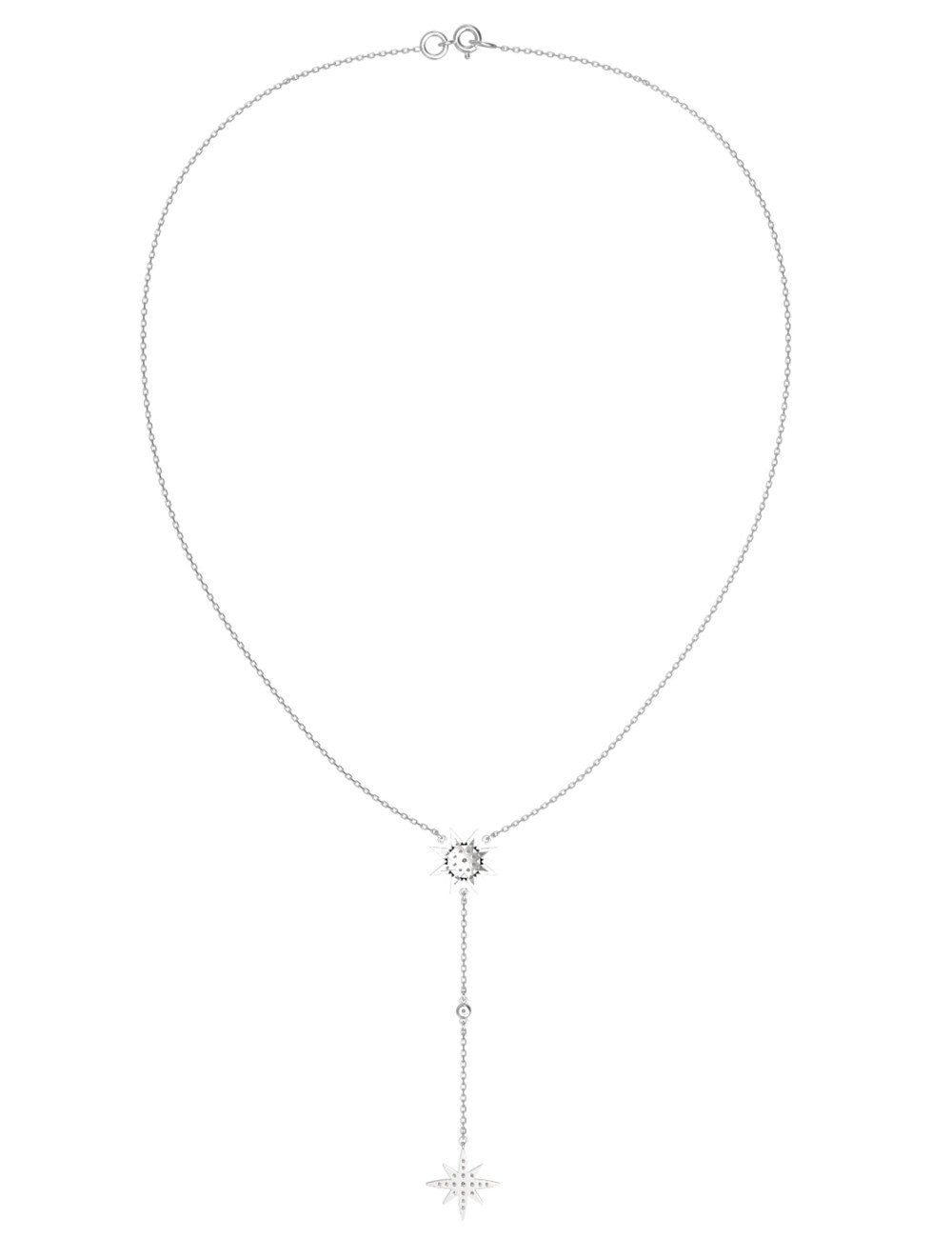 Колье из белого золота c бриллиантами