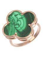 Кольцо из золота c малахитом