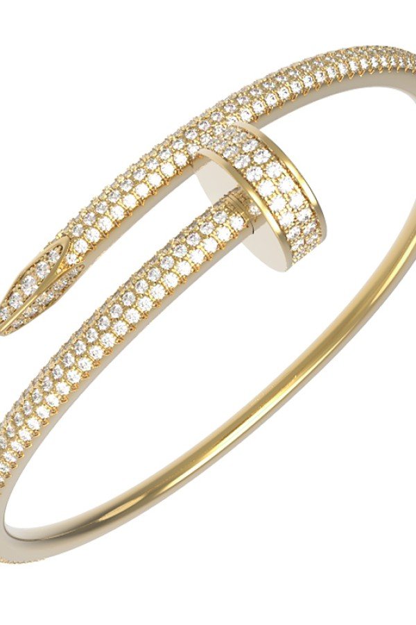 Браслет из лимонного золота c бриллиантами