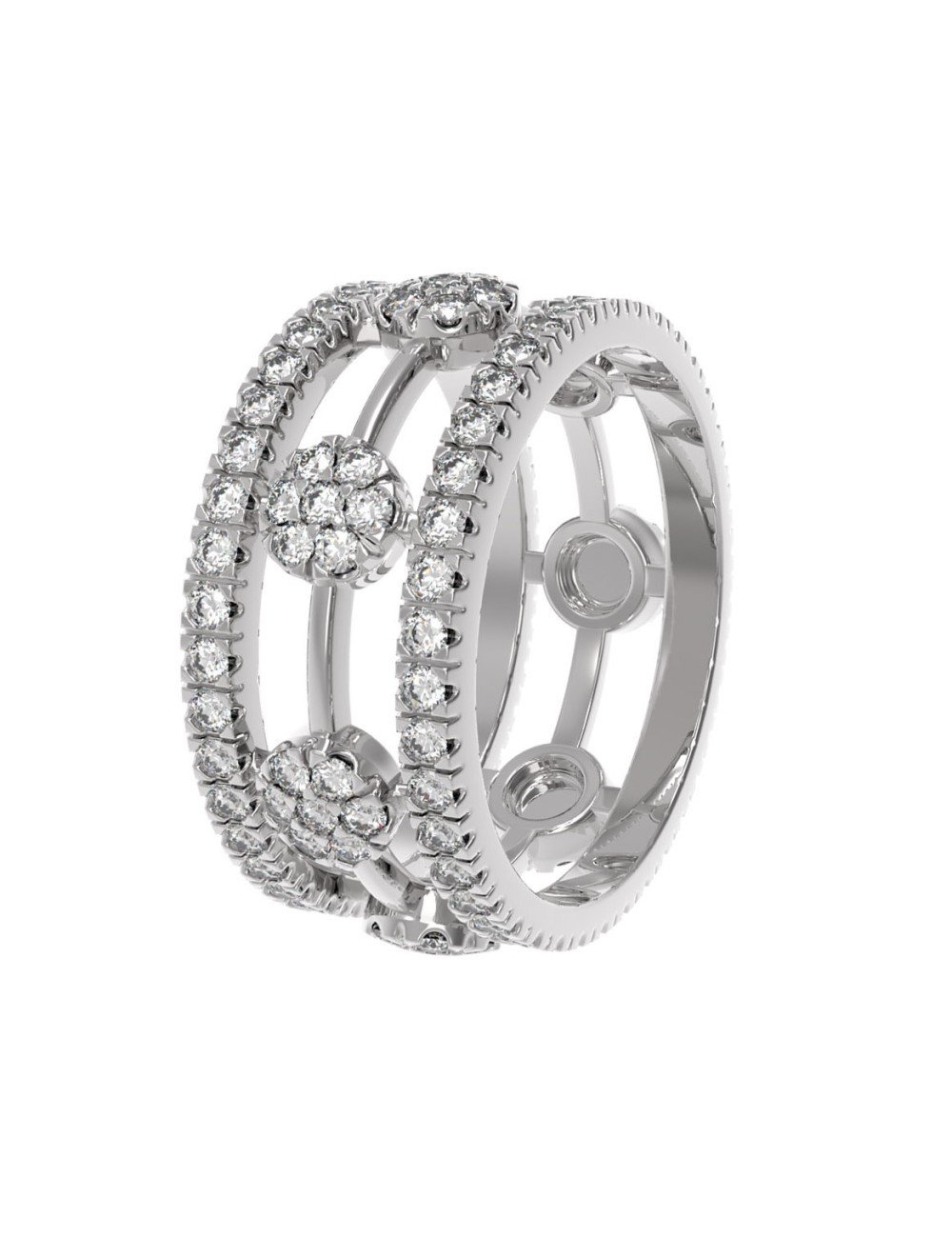 Подвеска из белого золота c бриллиантами