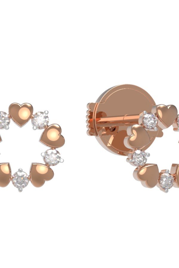 Серьги из золота c бриллиантами