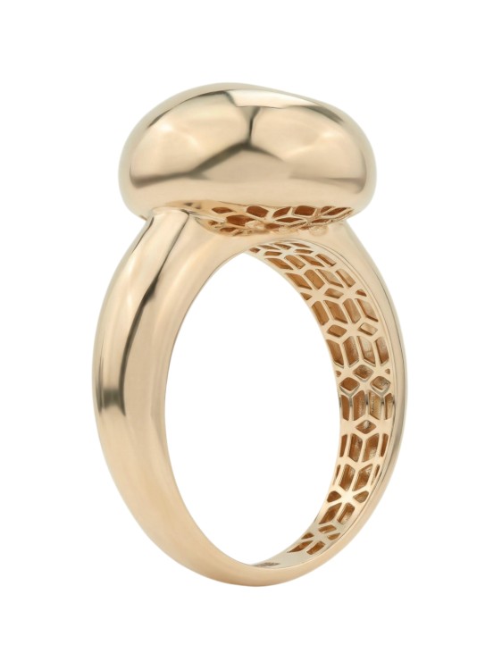 Кольцо из красного золота 585 пробы c бриллиантами