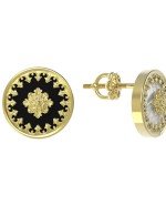 Серьги из лимонного золота 585 пробы