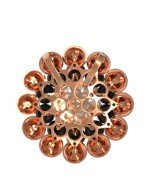 Подвеска из золота c ониксом и перламутром