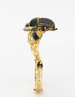 Браслет из лимонного золота c эмалью, фианитом, турмалином и эмалью