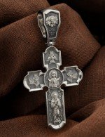 Крест из белого золота