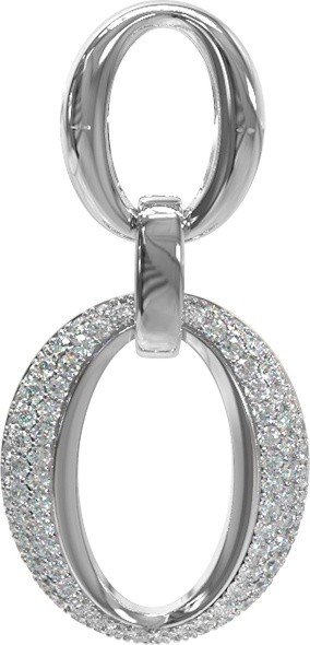 Подвеска из белого золота c бриллиантами