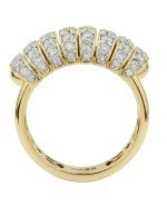 Кольцо из лимонного золота c бриллиантами