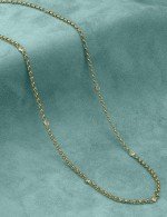 Цепь из лимонного золота c фианитом