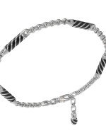 Браслет из белого золота c эмалью