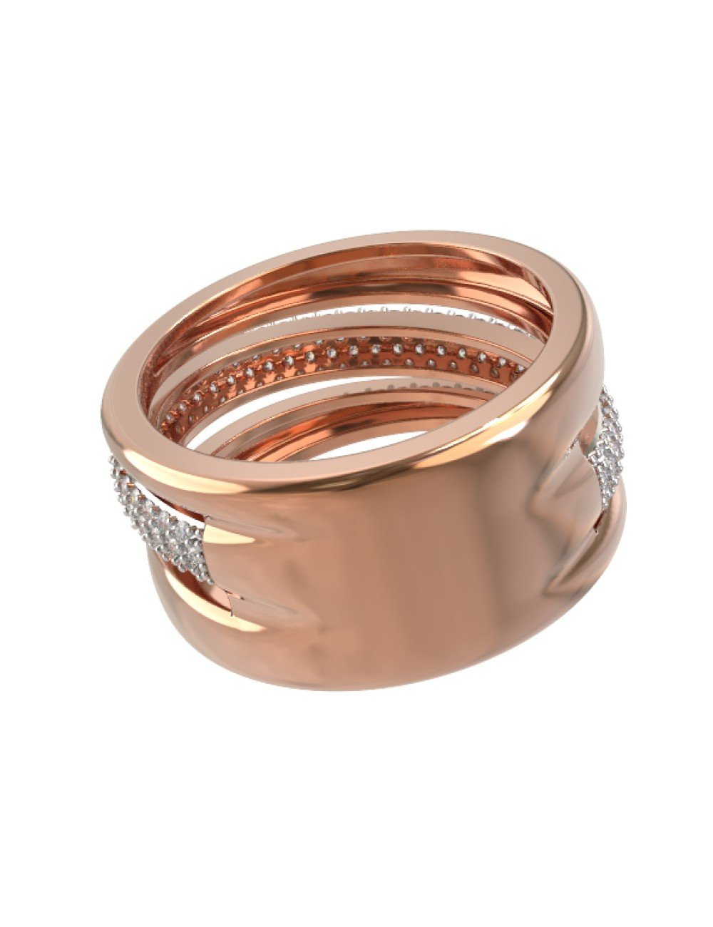 Кольцо из золота c бриллиантами