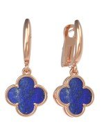 Серьги из золота c лазуритом