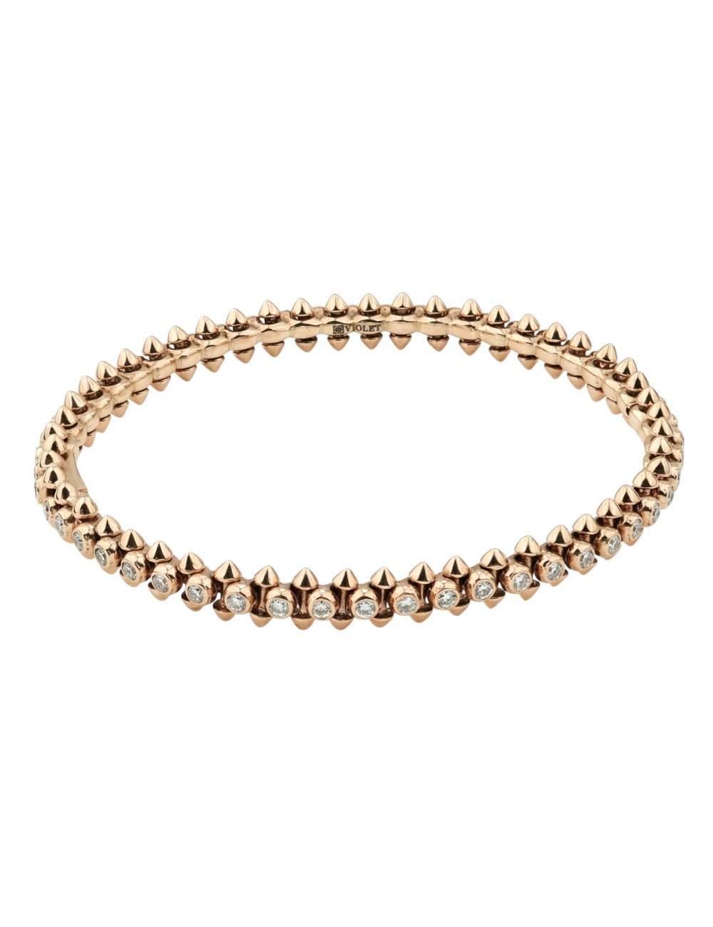 Браслет из розового золота c бриллиантами