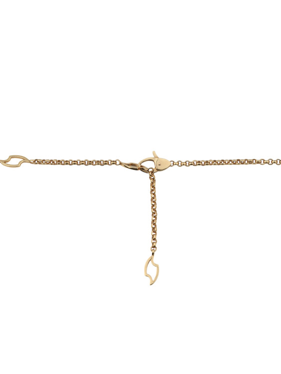 Колье из красного золота 585 пробы c эмалью, бриллиантами, рубином, ониксом и рубином