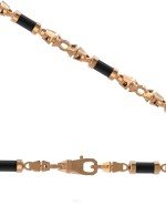 Цепь из золота c ониксом