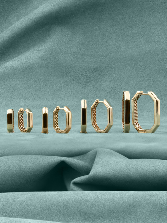 Серьги из красного золота 585 пробы