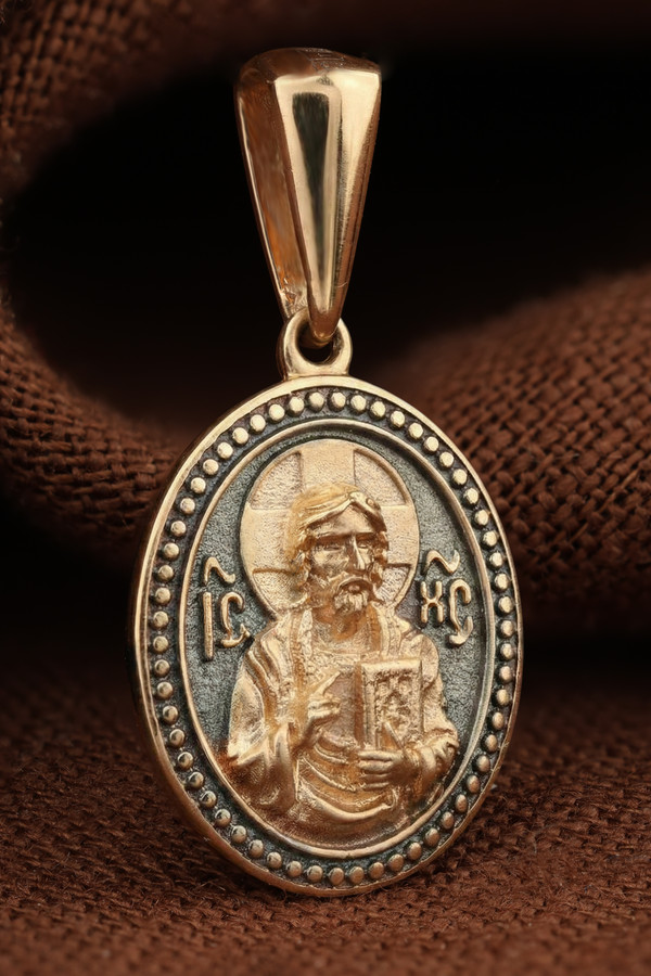 Образок из красного золота 585 пробы