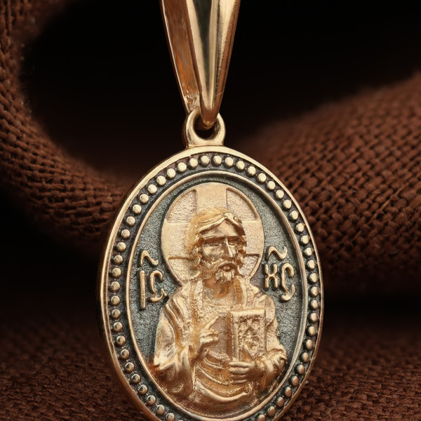 Образок из красного золота 585 пробы